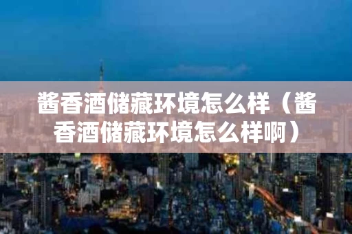 酱香酒储藏环境怎么样（酱香酒储藏环境怎么样啊）