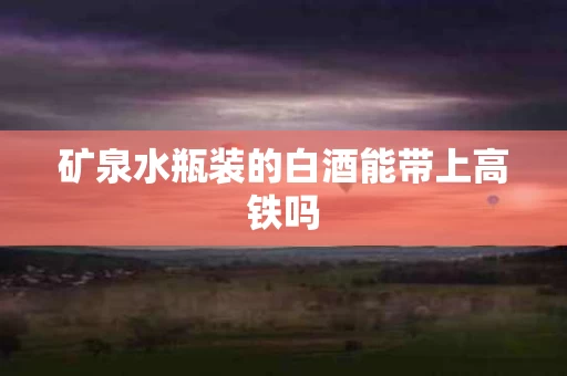 矿泉水瓶装的白酒能带上高铁吗