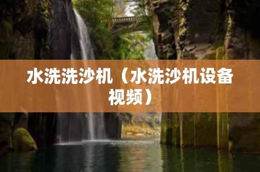 水洗洗沙机（水洗沙机设备视频）