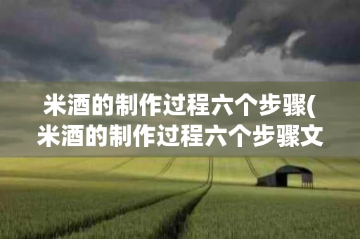 米酒的制作过程六个步骤(米酒的制作过程六个步骤文字描述)