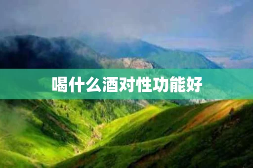 喝什么酒对性功能好