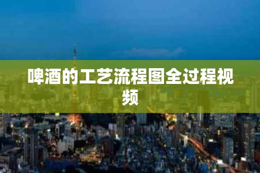 啤酒的工艺流程图全过程视频