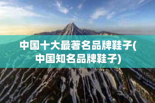 中国十大最著名品牌鞋子(中国知名品牌鞋子)