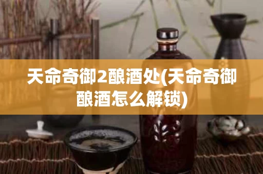 天命奇御2酿酒处(天命奇御酿酒怎么解锁)
