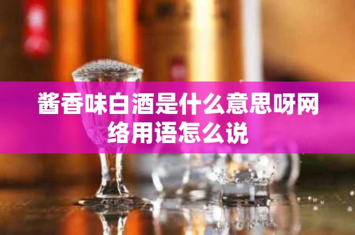 酱香味白酒是什么意思呀网络用语怎么说