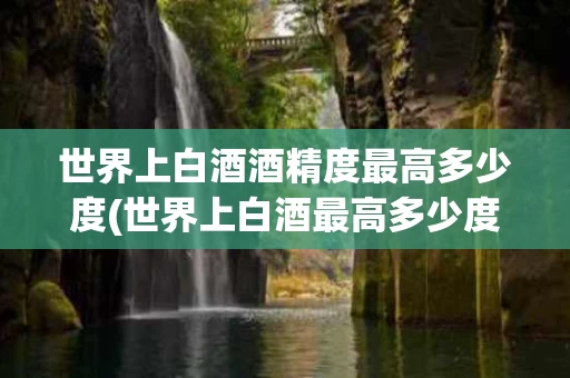 世界上白酒酒精度最高多少度(世界上白酒最高多少度?)