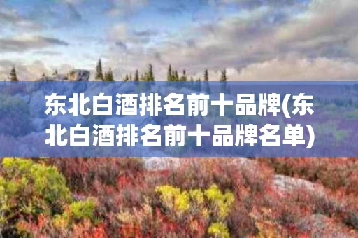 东北白酒排名前十品牌(东北白酒排名前十品牌名单)