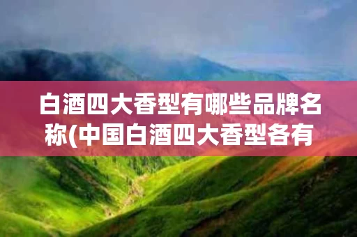 白酒四大香型有哪些品牌名称(中国白酒四大香型各有什么特点)