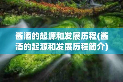 酱酒的起源和发展历程(酱酒的起源和发展历程简介)