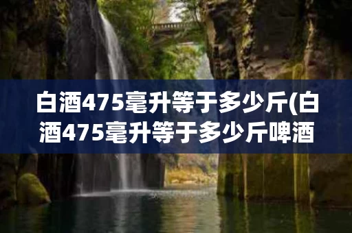 白酒475毫升等于多少斤(白酒475毫升等于多少斤啤酒)