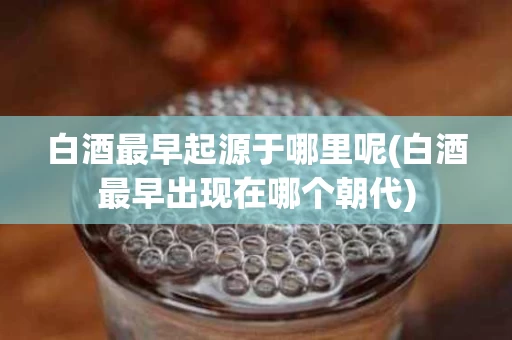 白酒最早起源于哪里呢(白酒最早出现在哪个朝代)