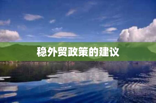 稳外贸政策的建议