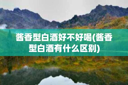 酱香型白酒好不好喝(酱香型白酒有什么区别)