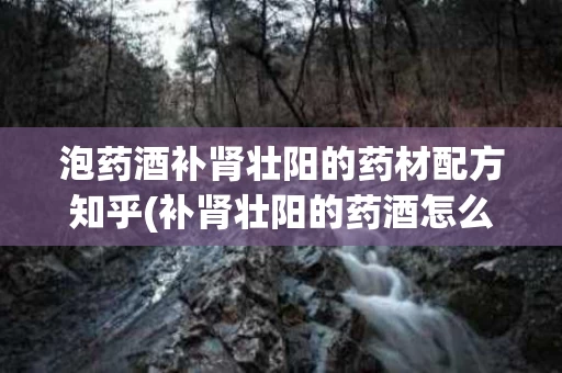 泡药酒补肾壮阳的药材配方知乎(补肾壮阳的药酒怎么泡)
