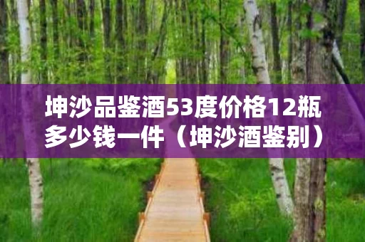 坤沙品鉴酒53度价格12瓶多少钱一件（坤沙酒鉴别）