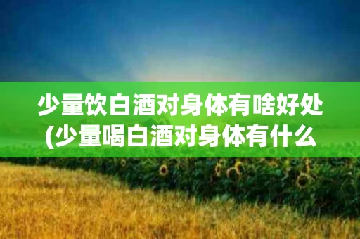 少量饮白酒对身体有啥好处(少量喝白酒对身体有什么好处)