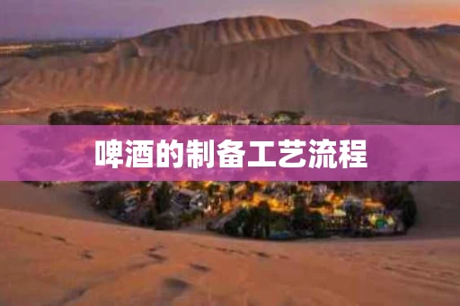 啤酒的制备工艺流程