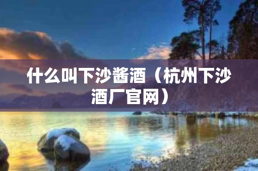 什么叫下沙酱酒（杭州下沙酒厂官网）