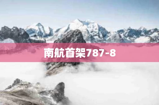 南航首架787-8