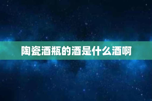 陶瓷酒瓶的酒是什么酒啊