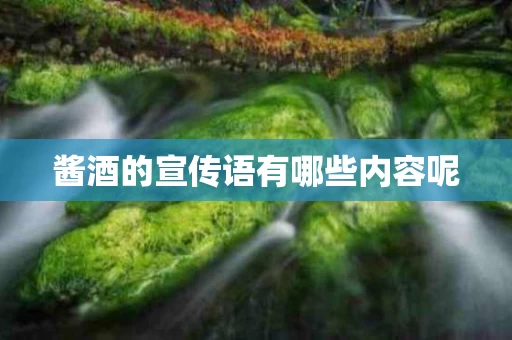 酱酒的宣传语有哪些内容呢