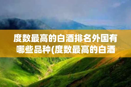 度数最高的白酒排名外国有哪些品种(度数最高的白酒排名外国有哪些品种呢)