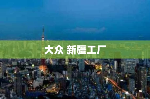大众 新疆工厂