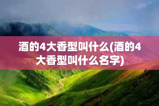 酒的4大香型叫什么(酒的4大香型叫什么名字)