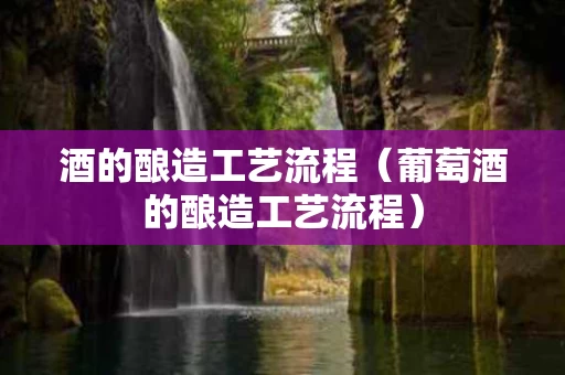 酒的酿造工艺流程（葡萄酒的酿造工艺流程）