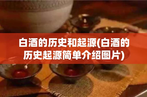 白酒的历史和起源(白酒的历史起源简单介绍图片)