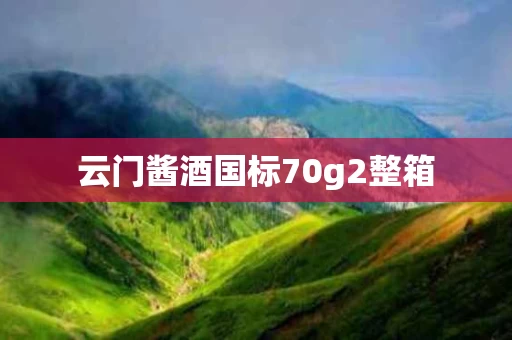 云门酱酒国标70g2整箱