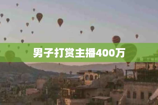 男子打赏主播400万
