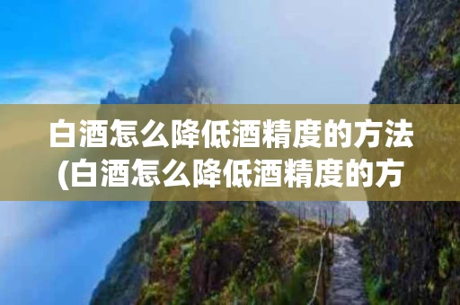 白酒怎么降低酒精度的方法(白酒怎么降低酒精度的方法有哪些)