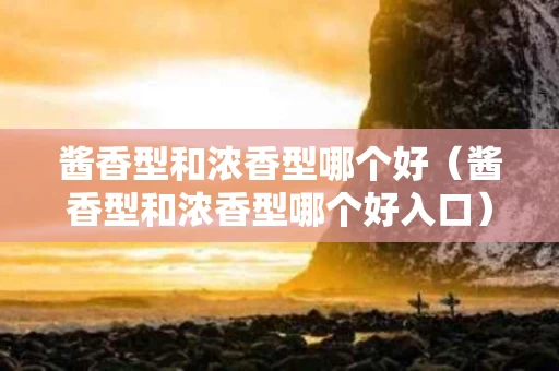 酱香型和浓香型哪个好（酱香型和浓香型哪个好入口）