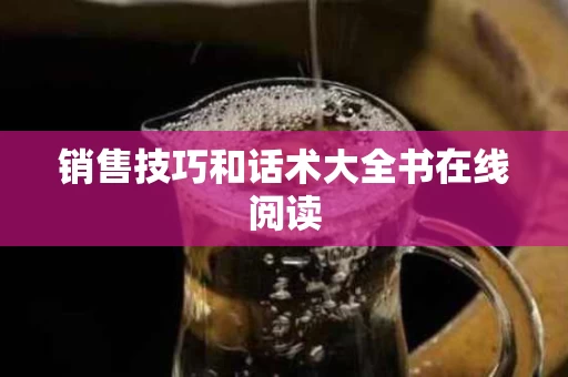 销售技巧和话术大全书在线阅读