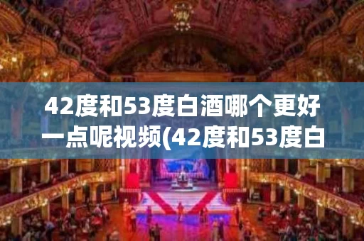 42度和53度白酒哪个更好一点呢视频(42度和53度白酒哪个更好一点呢视频教程)