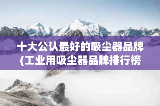 十大公认最好的吸尘器品牌(工业用吸尘器品牌排行榜前十名)