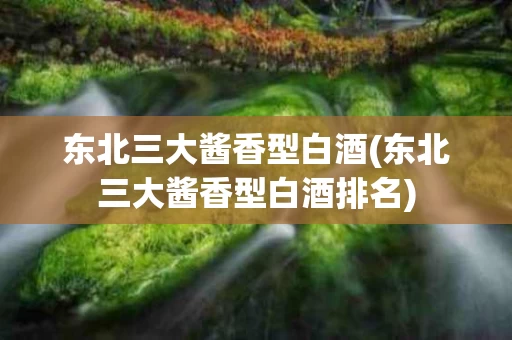 东北三大酱香型白酒(东北三大酱香型白酒排名)