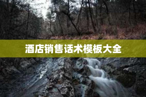 酒店销售话术模板大全