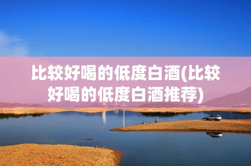 比较好喝的低度白酒(比较好喝的低度白酒推荐)