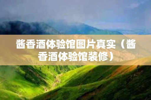 酱香酒体验馆图片真实（酱香酒体验馆装修）