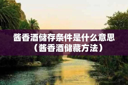 酱香酒储存条件是什么意思（酱香酒储藏方法）