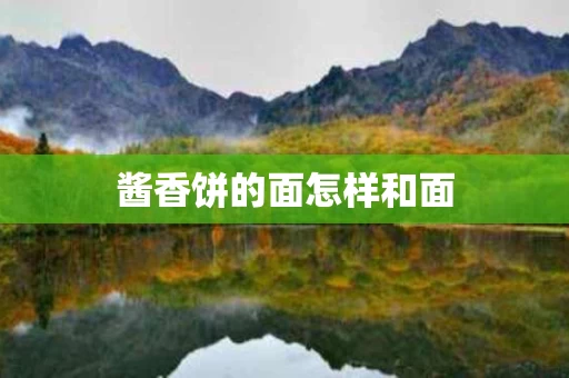 酱香饼的面怎样和面