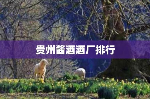 贵州酱酒酒厂排行