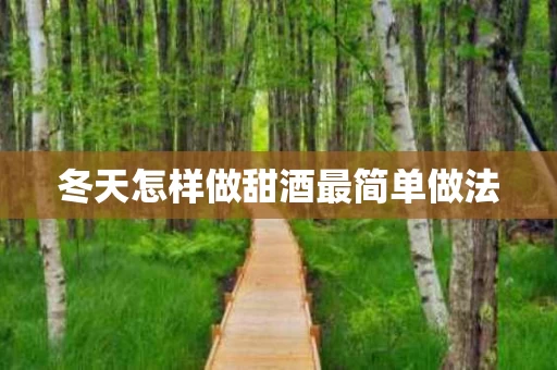 冬天怎样做甜酒最简单做法