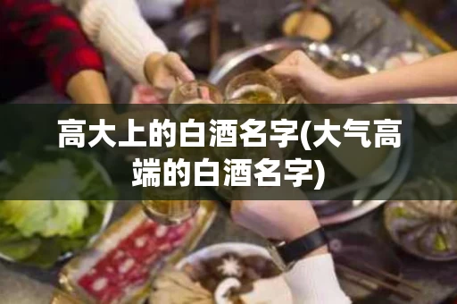 高大上的白酒名字(大气高端的白酒名字)