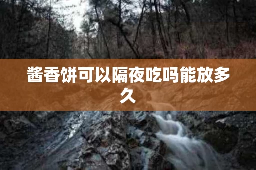 酱香饼可以隔夜吃吗能放多久