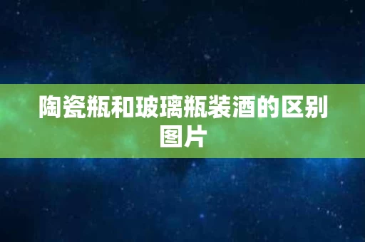 陶瓷瓶和玻璃瓶装酒的区别图片