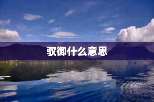 驭御什么意思