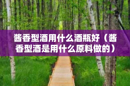 酱香型酒用什么酒瓶好（酱香型酒是用什么原料做的）